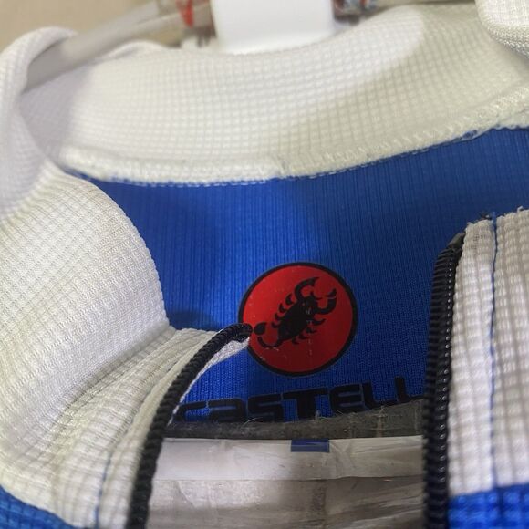 Castelli Blue Full Zip Cycling Jersey Size Large - Picture 5 of 16